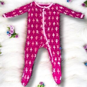 Kickee Pants Calypso Ballerina footie 3-6 months
